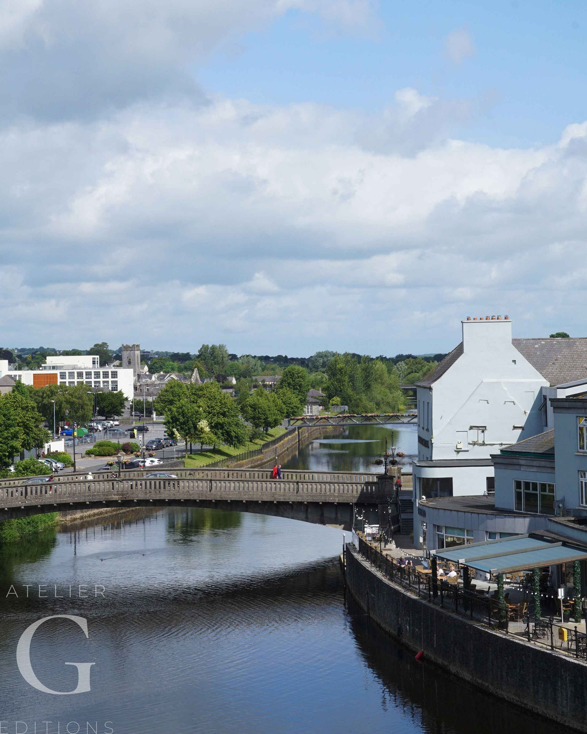 bridge across River Nore at Kilkenny Castle 